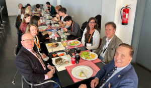 Our lunch table with our delegates